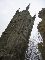 Fowey parish church tower
