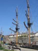 Tall ships at Charlestown