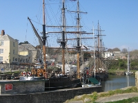 Tall ship at Charlestown
