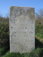 Memorial on the approach to Black Head