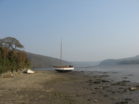 Boat on a sandbank