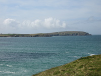 View across Trevone bay
