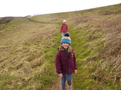 Laura on the path