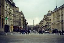 View of the Eiffel Tower from the Pantheon