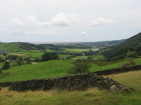 View over flooded fields from our lunch table