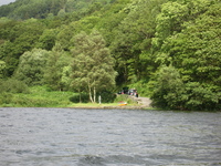 Approach to the stone jetty