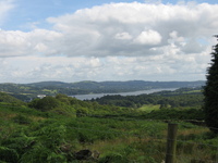 Looking down at Windermere from near Ivy Crag
