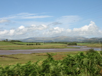 Landscape view from our train