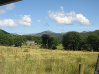 Landscape view from our train