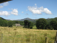 Landscape view from our train