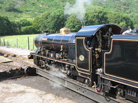 Our engine leaving the turntable