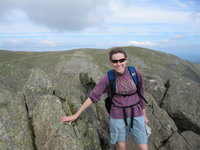 Helen on Dow Crag