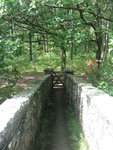 On the footbridge