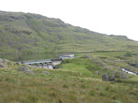 Dam at Seathwaite Tarn