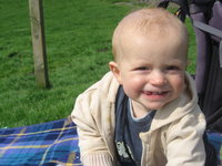 Matthew enjoys his lunchtime play