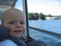 Matthew on the ferry