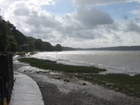 The waterfront path at Arnside