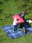 Matthew using Mummy for standing practice