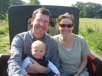 Jeremy, Matthew and Helen on the train