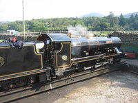 Engine going on the turntable