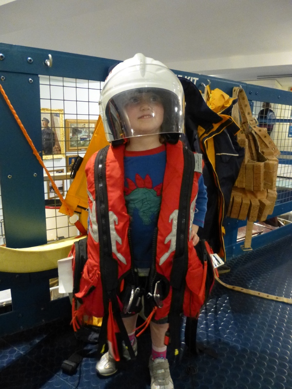 Laura at the RNLI museum