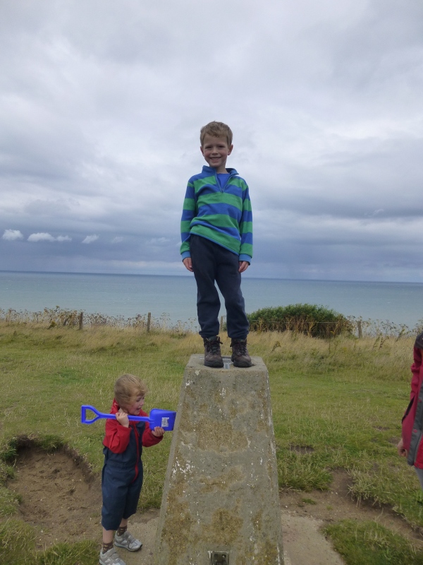 Matthew on Beeston Bump trig point