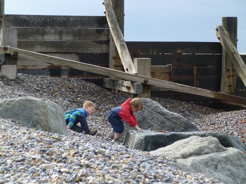 Stony beach at Sheringham