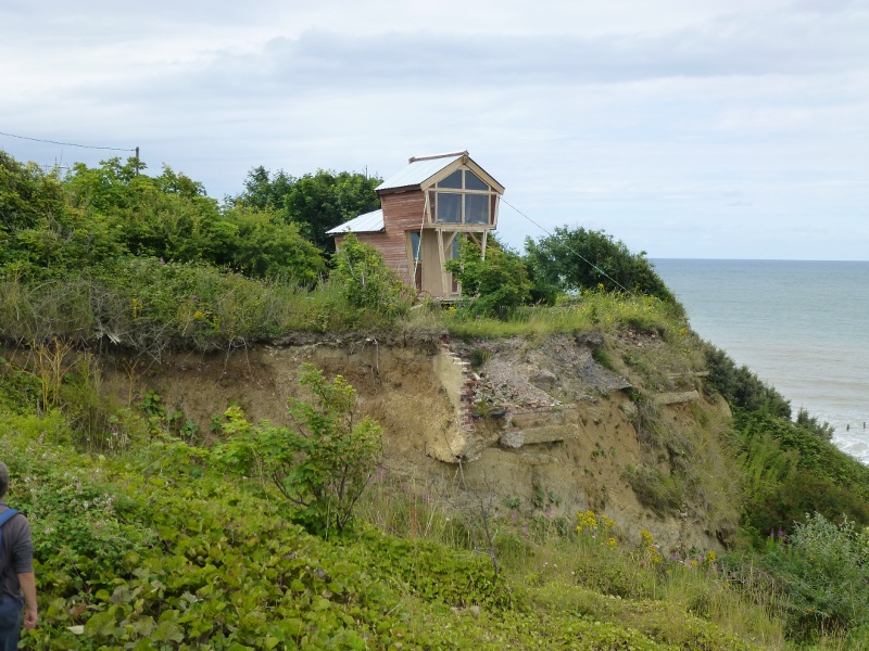 Landslip at the coast in Overstrand