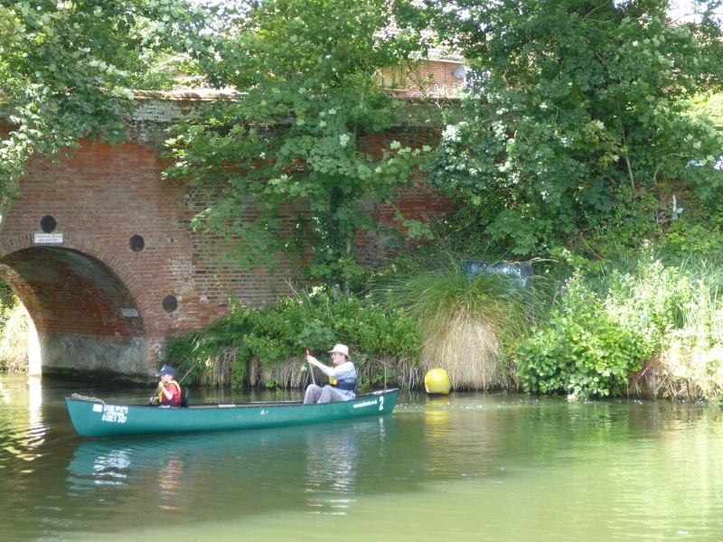 Matthew paddling with Jeremy