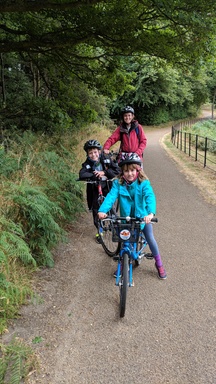 Family bike ride