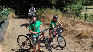 Family bike ride