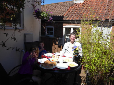 Lunch on the deck