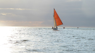 Sunlit boat