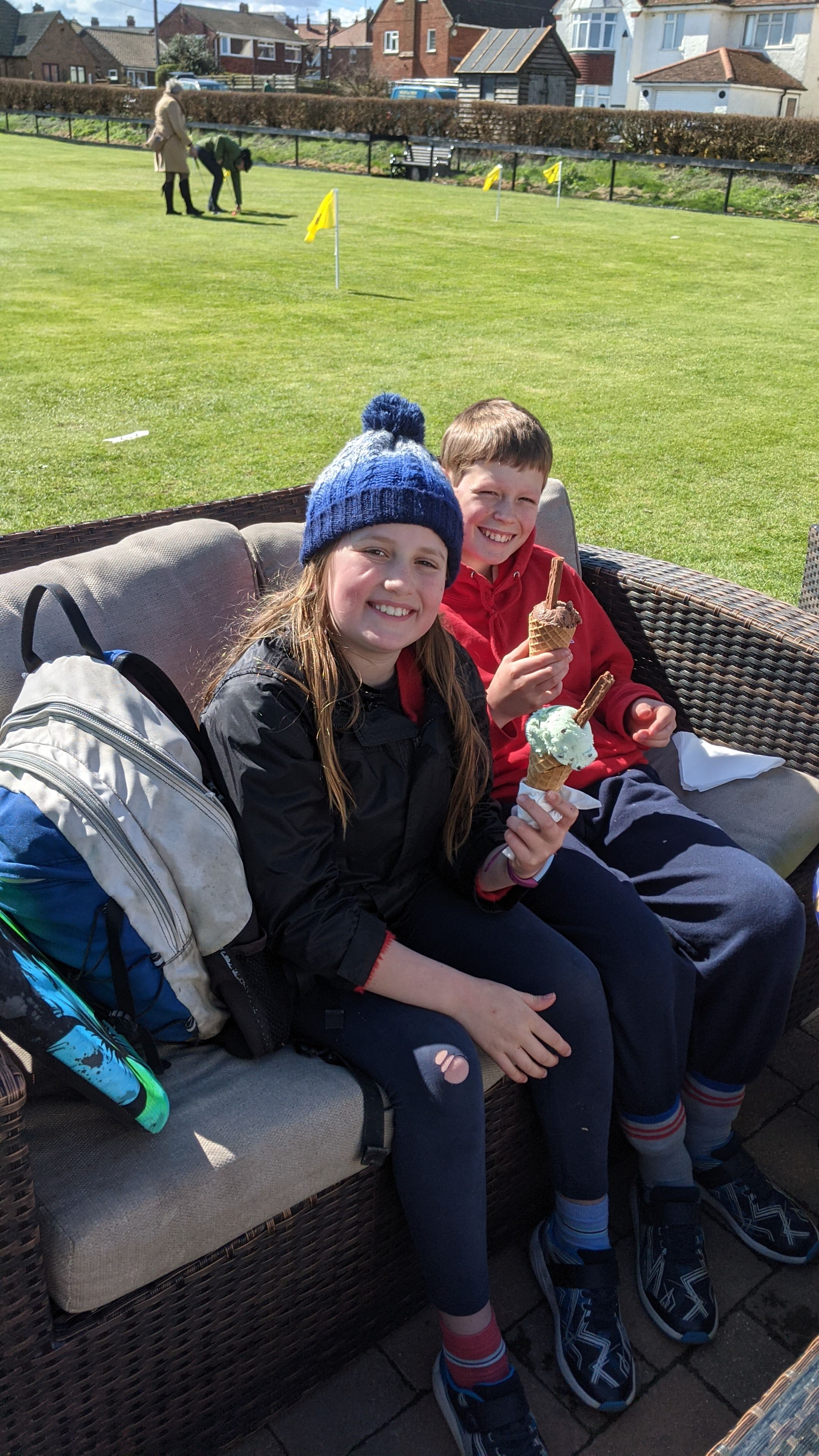 Icecreams and woolly hats