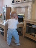 Matthew dancing to music