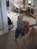Matthew with his walker